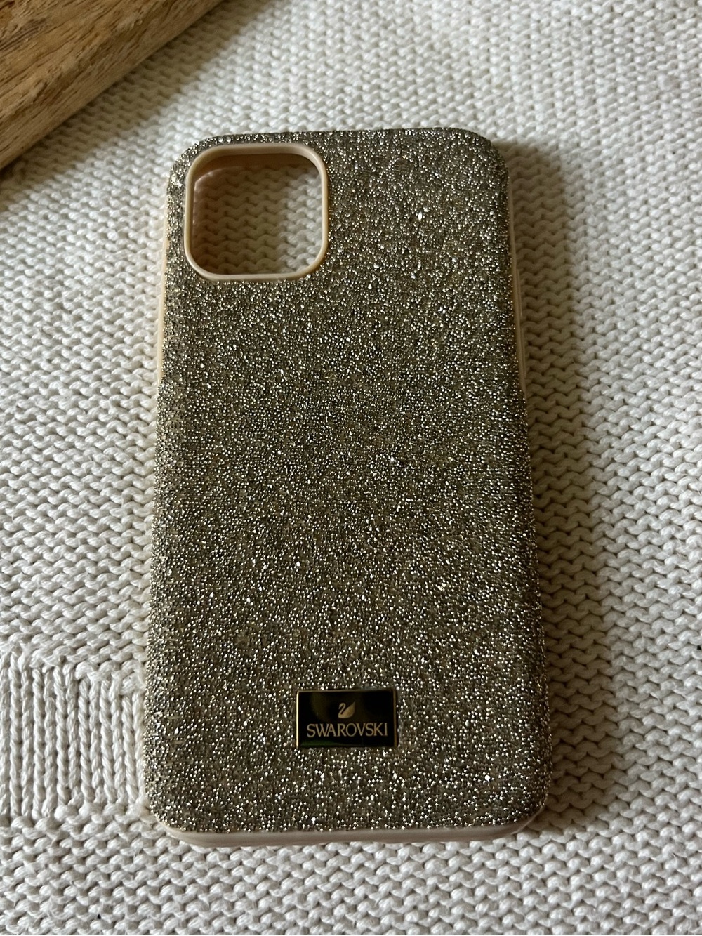 Swarovski | Gold Glitter iPhone 15 Pro Case